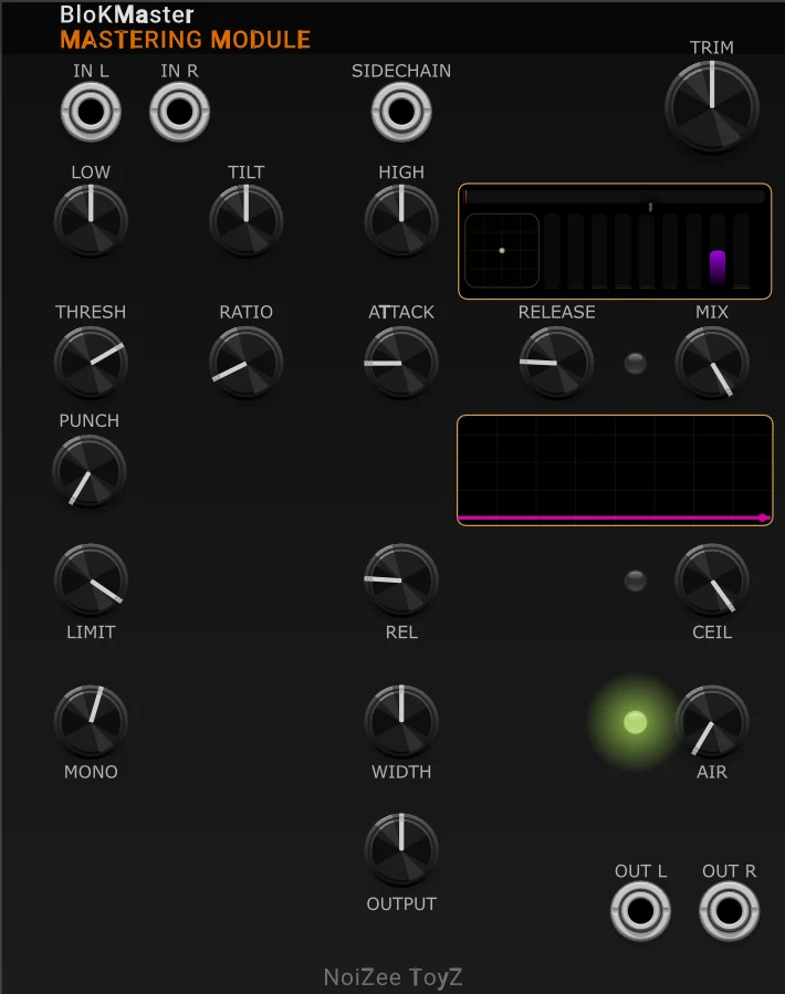 BloKMaster VCV Rack module front panel